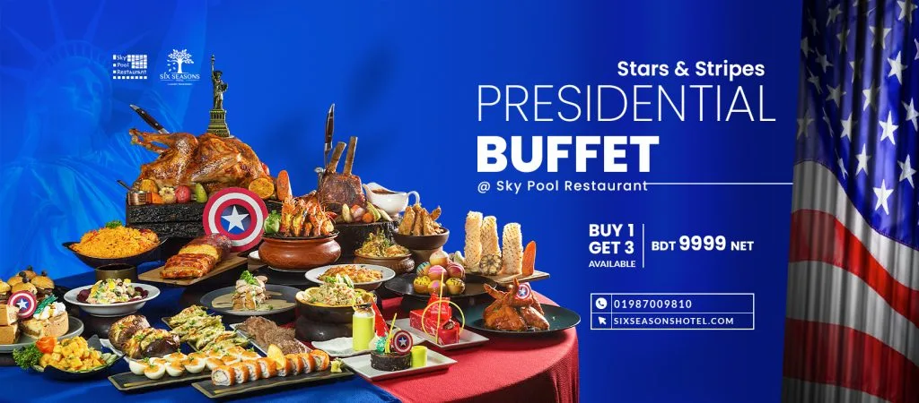 The Presidential Buffet Dinner at Sky Pool, Six Seasons Hotel
